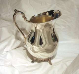 Vintage FB Rogers Silver Co 1883 Trademark Silver Plate Water Pitcher 