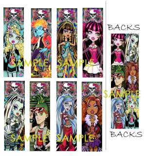 18Lot BOOKMARKS MONSTER HIGH DRACULAURA CLAWDEEN WOLF DOLL Lagoona 