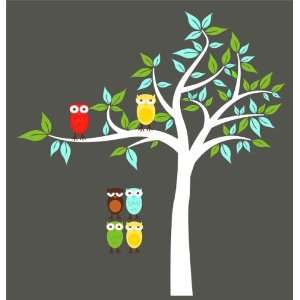 Kids Tree with 2 owls and set of 4 FREE owls you can use for tree or a 