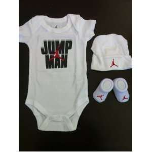 Pcs Nike Jordan Infant New Born Baby Lap Shoulder Bodysuit, Booties 