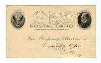 1902 Franklin Typographical Society Postal Card Boston  