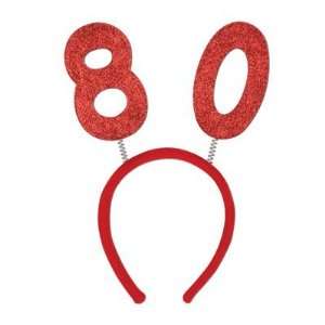  80th Birthday Glittered Boppers Toys & Games