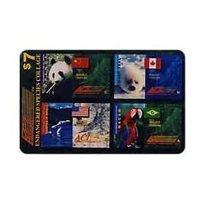 Collectible Phone Card $7. Endangered Species Collage (Pictures Panda 