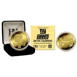  NFC Champion New York Giants Gold Overlay Coin Everything 