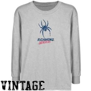  Richmond Spiders Youth Ash Distressed Logo Vintage T shirt 