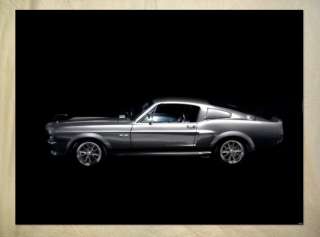 A849 Ford Mustang GT500 Eleanor 1967 grey POSTER  