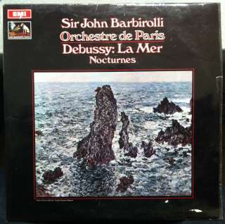 SIR JOHN BARBIROLLI debussy la mer LP UK ASD 2442  