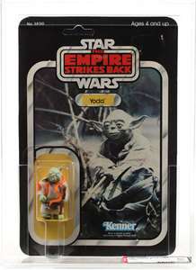 Star Wars Vintage ESB Yoda (Orange Snake) AFA 80  