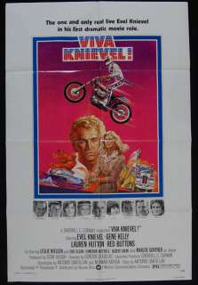  KNIEVEL 1977 Evel Knievel, Gene Kelly, Lauren Hutton ORIGINAL MOVIE 