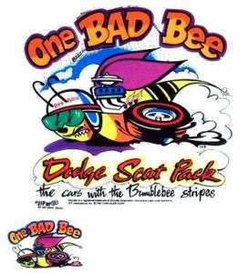 SHIRT XL DODGE SCAT PACK BEE ONE BAD BEE CDH24CD53  