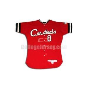   Game Used Ball State McAuliffe Baseball Jersey