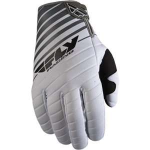  2012 FLY RACING 907 MX GLOVES (LARGE) (WHITE/GREY 