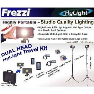  Frezzi Dual Head HyLight LED Travel Light Kit, AC/DC 