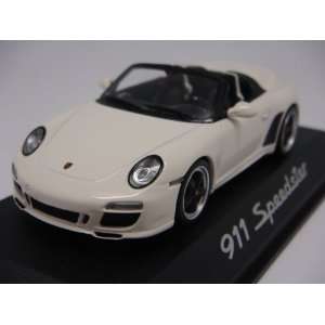  Porsche Official 911 Speedster White Scale Model