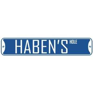   HABEN HOLE  STREET SIGN