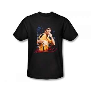 Bruce Lee Yellow Jumpsuit Enter The Dragon Signature T Shirt Tee 