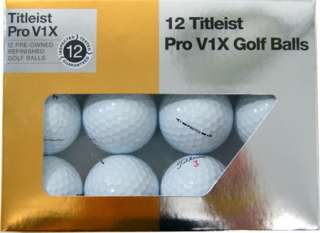 Titleist Pro V1x Refinished Mint Golf Balls 12 Pack  