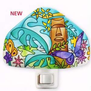  Maui Wowee   Hand Painted Stained Glass Tiffany Style 