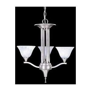  Bellevue Series Chandelier   9308   Brushed Stainless with 