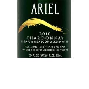  2010 Ariel Chardonnay Non Alcoholic 750ml Grocery & Gourmet Food