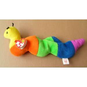  TY Beanie Babies Inch the Worm Stuffed Animal Plush Toy 