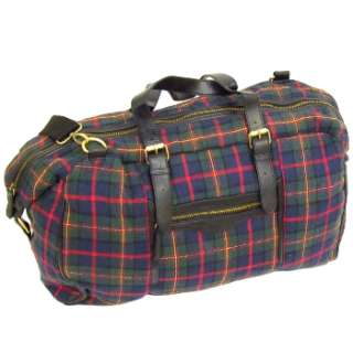  LARGE PLAID CHECKED ZIP UP HOLDALL BLUE RED TARTAN WEEK END 
