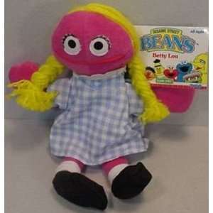    Sesame Street Beans 8 Plush Betty Lou Bean Bag Doll Toys & Games