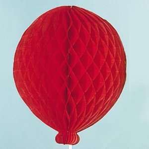  19 Inch Red Tissue Balloon Decorations Case Pack 24 