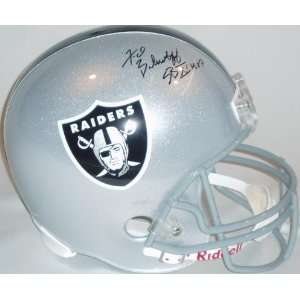  Fred Biletnikoff Autographed Helmet   Replica Sports 