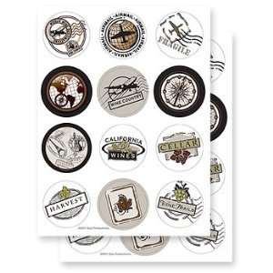  Wine Destinations Glass Stickems   24 Reusable Stickems 