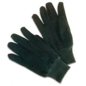 Workforce Industrial Mens Brown Jersey Gloves,10 Ounces, Knit Wrist 