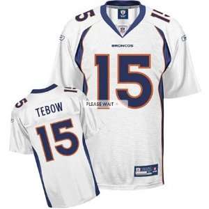  Denver Broncos Tim Tebow White Replica Football Jersey 