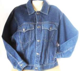 East West Womens Jean Jacket Dark Wash Blue size M  