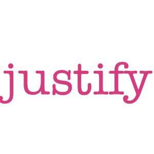  justify Giant Word Wall Sticker