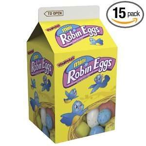 Whoppers Easter Mini Robin Eggs, Mini Carton, 4 Ounce (Pack of 15 
