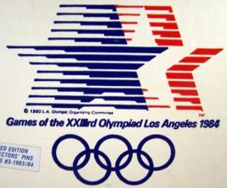Collector Rare Boxed Pin Set 1984 LA Olympic Games  