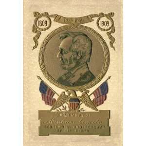  In Memory of Abraham Lincoln   Centennial 12x18 Giclee on 