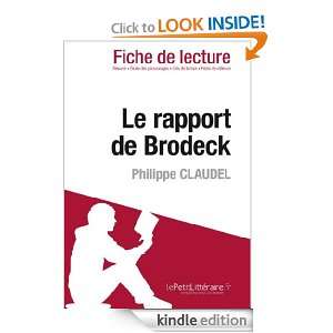 Le rapport de Brodeck de Philippe Claudel (Fiche de lecture) (French 