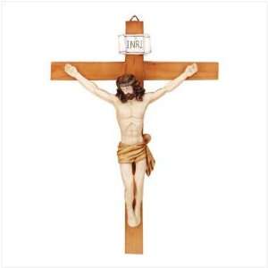  Wooden Jesus Crucifix Wall Plaque Wood Cross Hanging