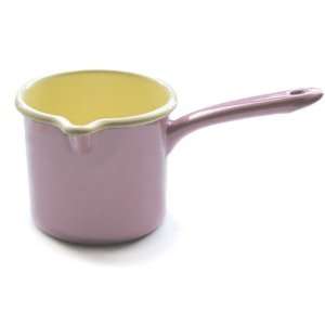 Riess Enamelware Pink Spouted Milk Pot (1.0 Liter)  
