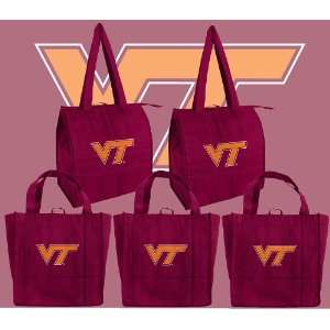  Virginia Tech NCAA Logo Grocery Bags