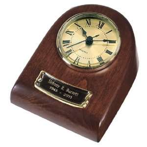  Star Legacy Natural Wood Clock Keepsake, Cherry Merlot 