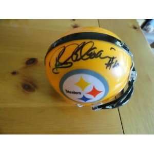  Rocky Bleier Autographed Helmet   75th Anniversary 