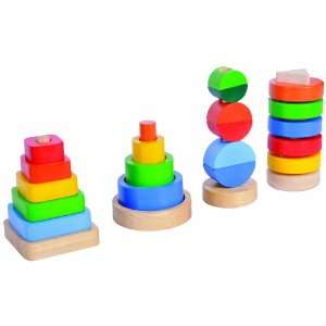  Plan Education Mathematics Wooden Stacking Sorter Toys 