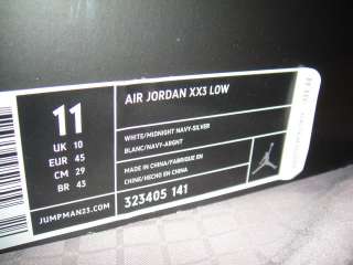 Air Jordan 23 low ( size 11 , blue/white ) jordan low xx3  