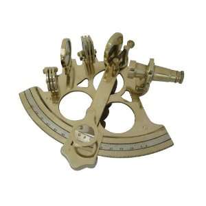  Brass Nautical Sextant with Wood Box
