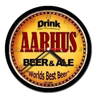  AARHUS beer and ale wall clock 