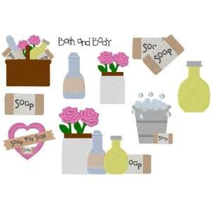  Bath and Body Embroidery Designs on Multi Format CD 