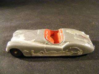   DIECAST TOOTSIETOY JAGUAR CONVERTIBLE, RED & SILVER,Chicago  