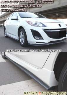 10 12 Mazda 3 4/5dr MS Aero Side Sills Skirts (ABS)  